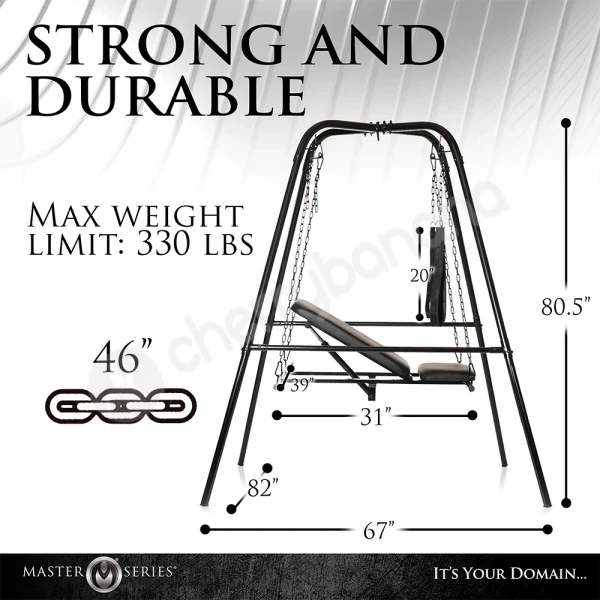 Master Series Throne Adjustable Sex Sling With Stand