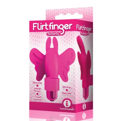 The 9 s Flirt Finger Butterfly Finger Vibrator Pink
