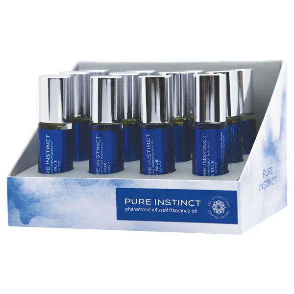 Pure Instinct Pheromone Fragrance Oil True Blue Roll on 12 Pc Display — image 6 of 8