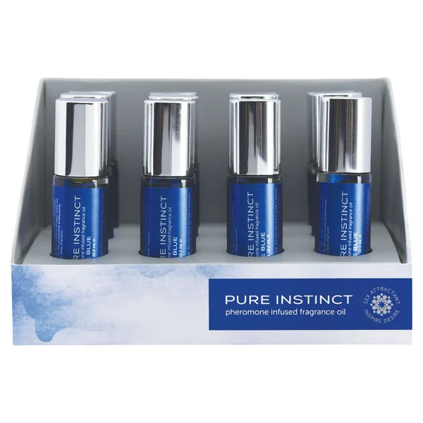 Pure Instinct Pheromone Fragrance Oil True Blue Roll on 12 Pc Display — image 7 of 8