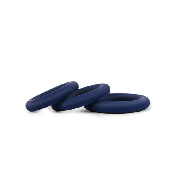 Hombre Snug-Fit Silicone Thick C-Rings - 3 Pack - Navy — image 9 of 10