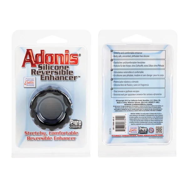 Adonis Silicone Reversible Enhancer - Black — image 7 of 7