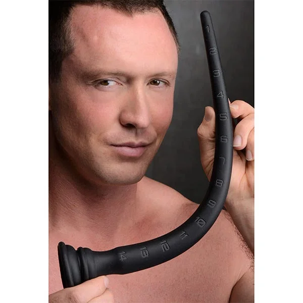 Hosed 15-Inch Tapered Silicone Anal Hose