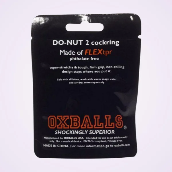 Atomic Jock Do-Nut-2 Large Cock Ring - Black — image 6 of 12