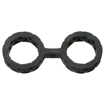 Japanese Bondage Silicone Handcuffs Black