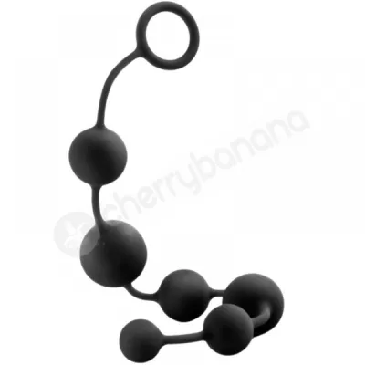 Anal Adventures Platinum Silicone Large 15 Anal Beads