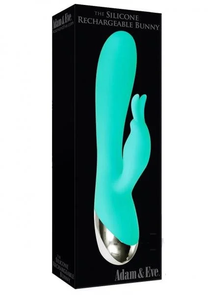 The Silicone Rechargeable Bunny Vibrator Green — image 7 of 8