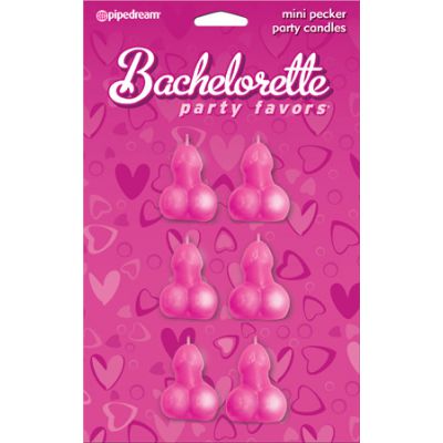 Mini Pecker Party Candles 6 Pieces