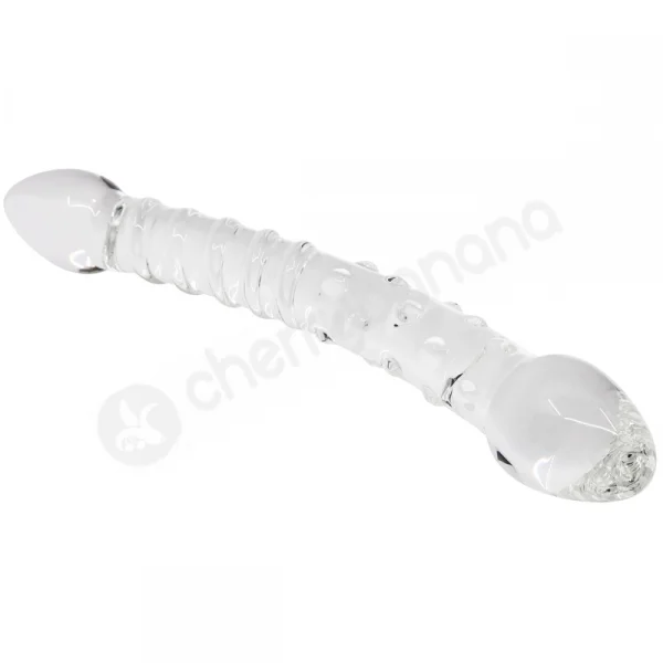 Crystal Pleasures Glass Spiral Temptation Double Dildo