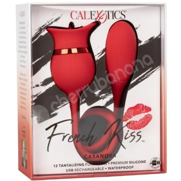 Calexotics French Kiss Casanova Red Double Ended Stimulation Vibrator