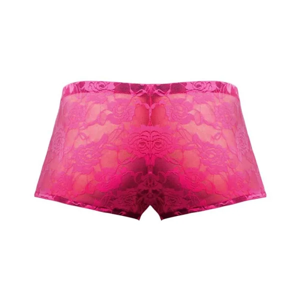 Mini Short Neon Lace Hot Pink Large