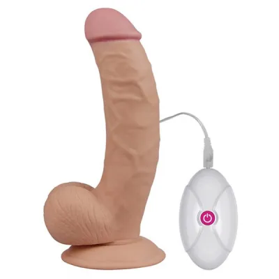 Lovetoy The Ultra Soft Dude 8 5 Inch Vibrating Curved Dildo
