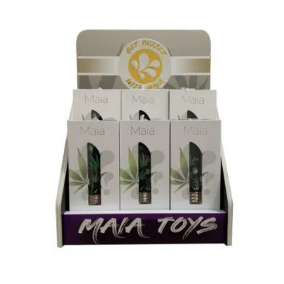 Jane 420 Crystal Gem Bullet Vibrator 6 Piece Display