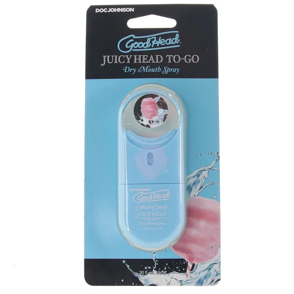 GoodHead Juicy Head Dry Mouth Spray To-Go .30 oz By Doc Johnson - Cotton Candy