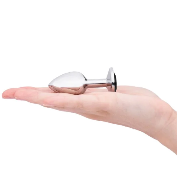Bejewelled Black Metal Butt Plug - 2.5, 3 or 3.5 Inch — image 5 of 7