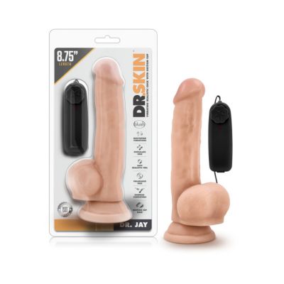 Dr Skin Dr Jay 8 75in Vibrating Cock With Suction Cup Vanilla