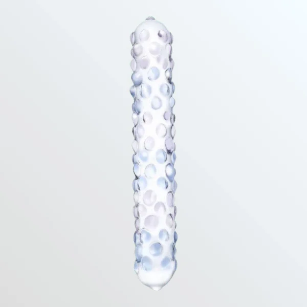 Gläs Purple Rose Nubby Glass Dildo