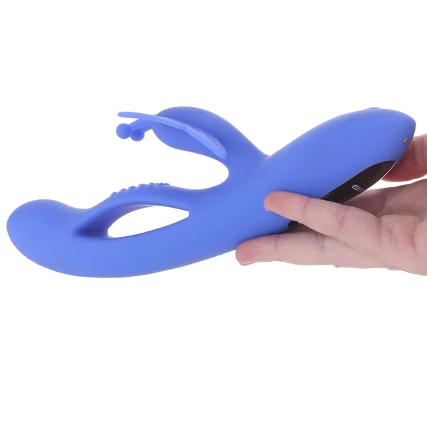 Butterfly Dreams Rechargeable Waterproof  Silicone Dual Stimulating Vibrator By Evolved Novelties