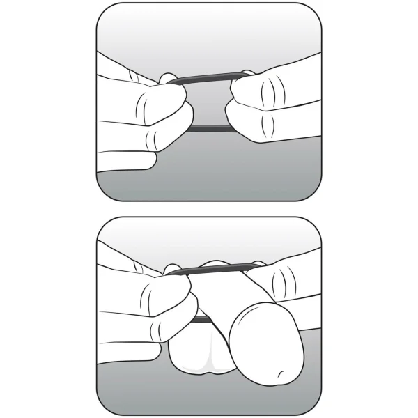 Performance VS3 Pure Premium Large Silicone Cock Rings By Blush Novelties - Glow-In-The-Dark White