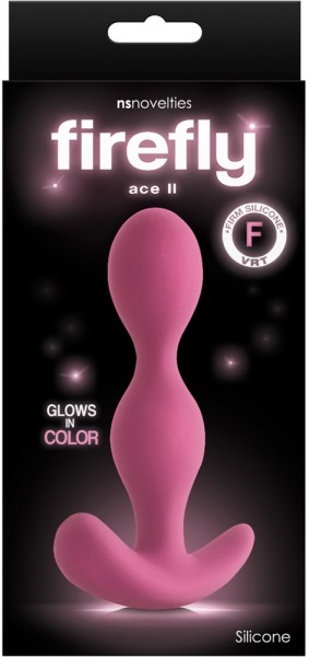 Ace 2 Ribbed Glowing Butt Plug