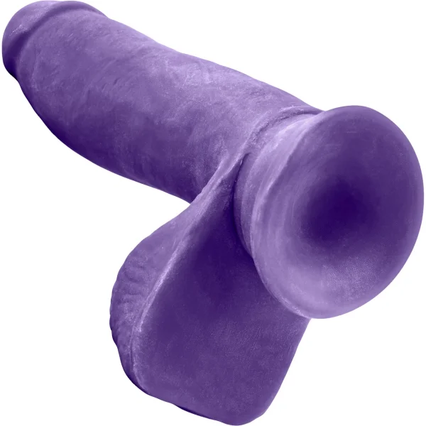 Au Naturel Bold Pleaser 7 Inch Sensa Feel Dual Density Dildo By Blush - Purple