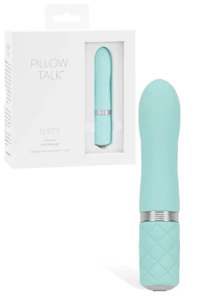 Pillow Talk Flirty - 4.3" Bullet Vibrator with Swarovski Crystal Accent