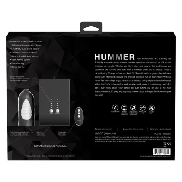 Hummer Remote Operated Ultimate BJ Machine