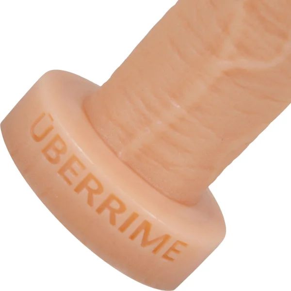 Optimo 7" Dual-Density Realistic Silicone Dildo By Uberrime - Vanilla