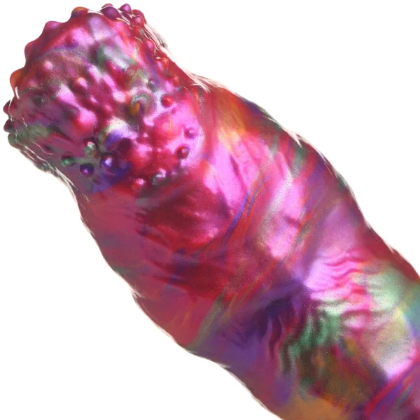 Larva 9" Ovipositor Silicone Suction Cup Dildo With Eggs By Creature Cocks