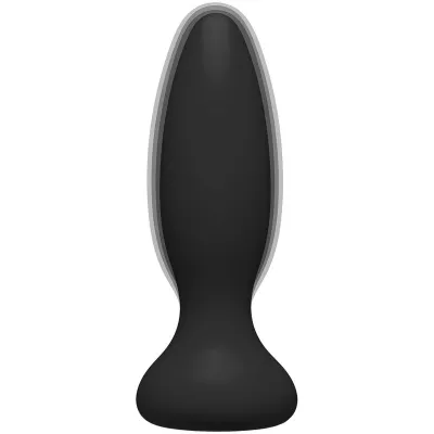 Doc Johnson A Play Beginner Vibrating Silicone Black Anal Plug with Remote