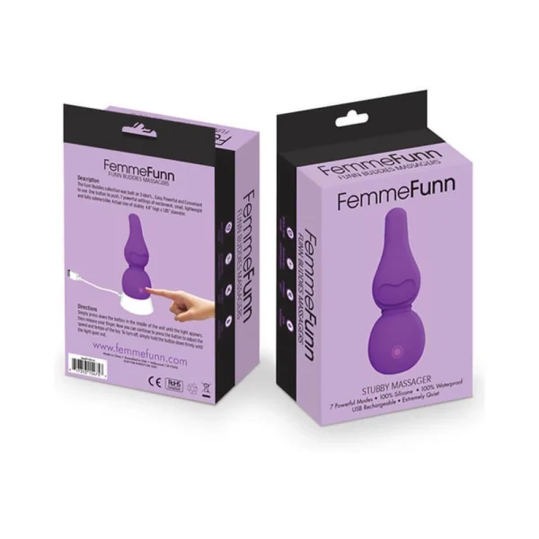 Femmefunn Funn Buddies Stubby Massager Purple