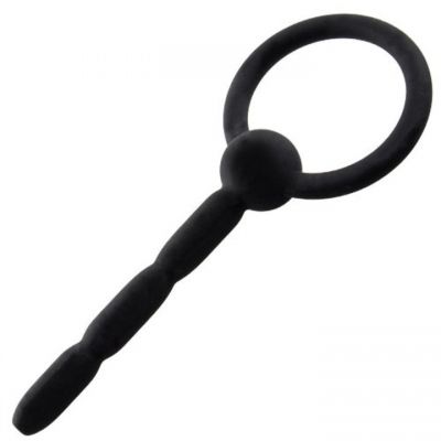 Bondara Silicone Ridged Penis Plug with Through Hole 8cm