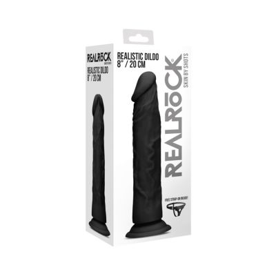 Realrock 8 20 Cm Realistic Dildo Black