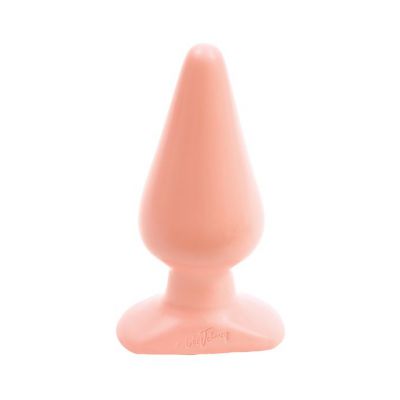 Classic Butt Plug Smooth Large White 5 7 Inch