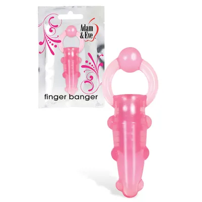Adam and Eve 3 Pink Jelly Finger Vibe