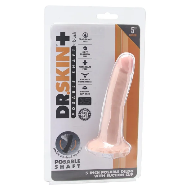 Dr. Skin Plus 5 Inch Posable Dildo