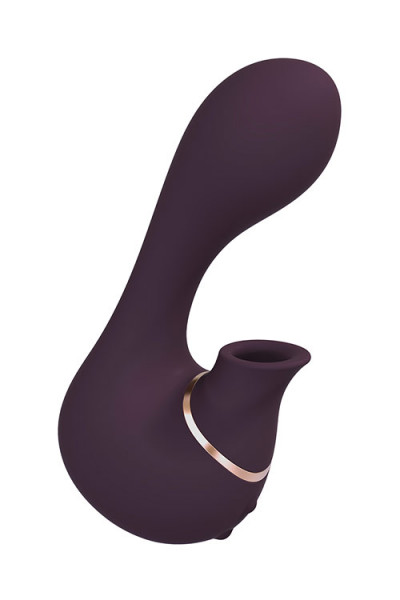 Shots Toys 5.5" Silicone Rabbit Vibrator with Air Wave Clitoral Stimulator