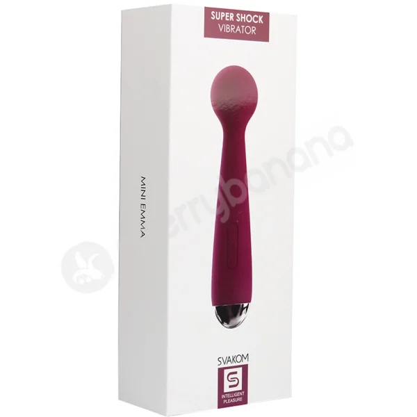 Mini Emma Purple Powerful Silicone Small Wand Vibrator