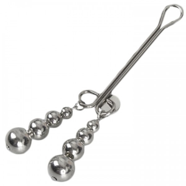 Bondara Silver Beaded Clit Clamp