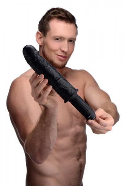 10" Vibrating Cock + Handle