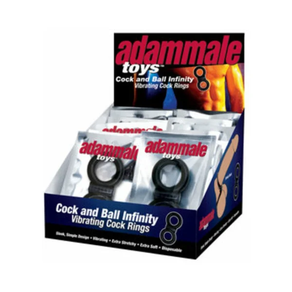Adam Male Cock & Ball Infinity Cock Ring Display Of 24