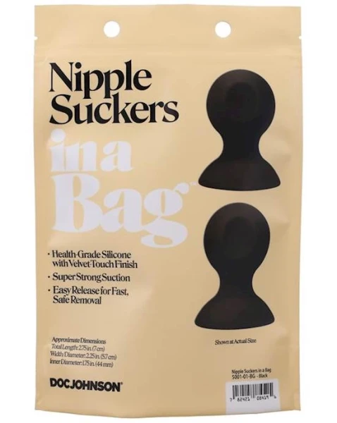 Nipple Suckers In A Bag Black