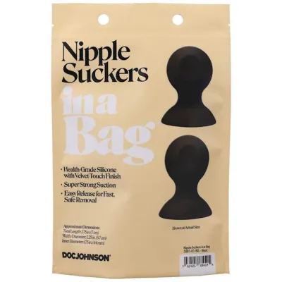 Nipple Suckers In A Bag Black