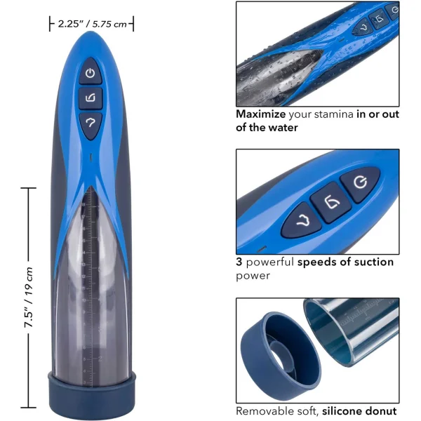 Optimum Series Waterproof Rechargeable Penis Pump