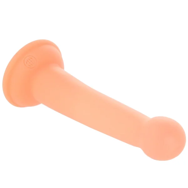 Dillio Platinum Secret Explorer Silicone 6" Suction Cup Dildo - Peach