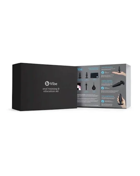 B-vibe Anal Training 7 Piece Education Set   - Black - Multi
