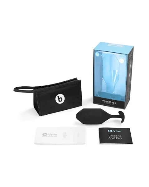 B-vibe Snug Plug 5 - Black - 5.9 Inch