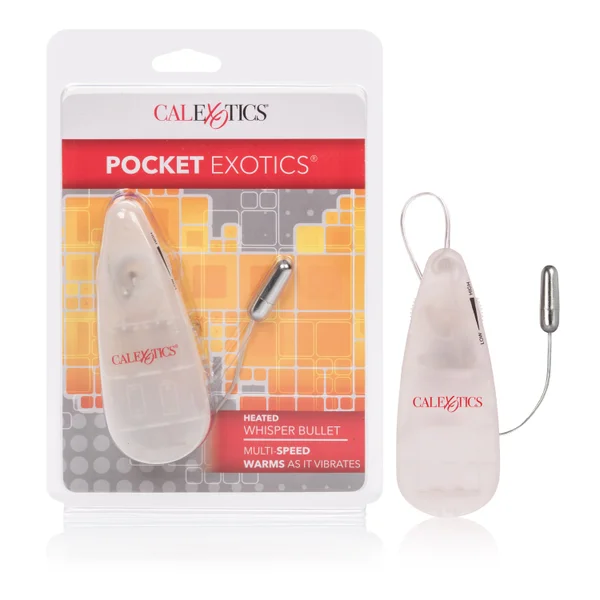 Pocket Exotics Heated Whisper Bullet - Clear — image 6 of 8
