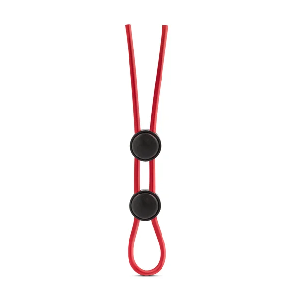 Stay Hard - Silicone Double Loop Cock Ring  - Red — image 10 of 12