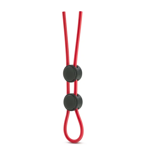 Stay Hard - Silicone Double Loop Cock Ring  - Red — image 11 of 12